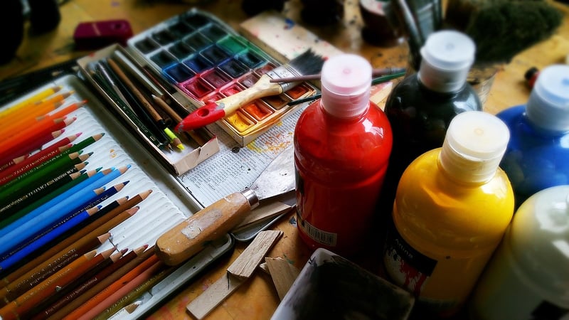 Children crafting